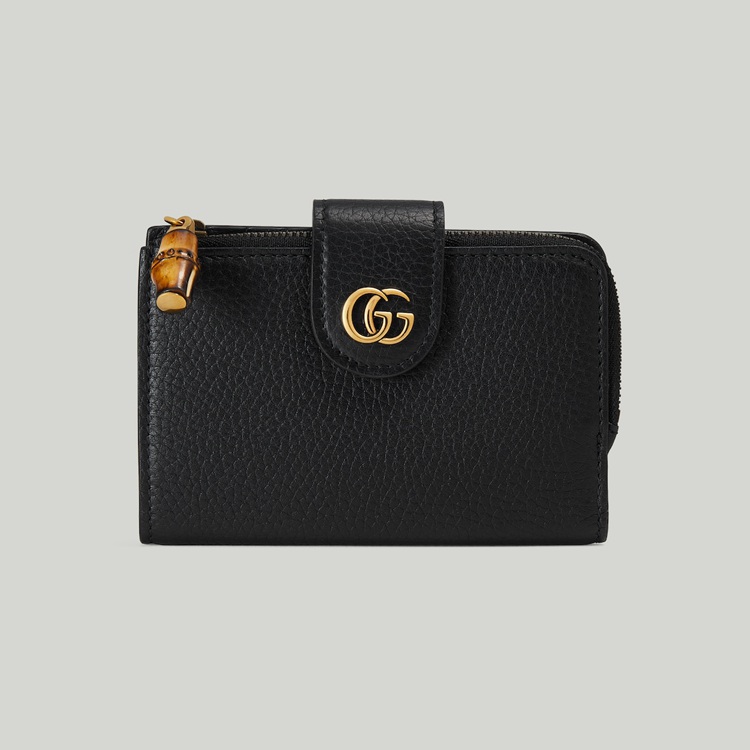 739498.AABXM.1000.001.080.0000.Light Medium Double G wallet with bamboo